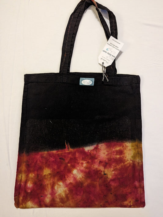 reverse dyed tote