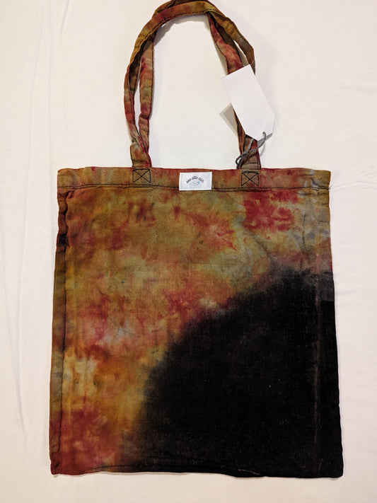reverse dyed tote